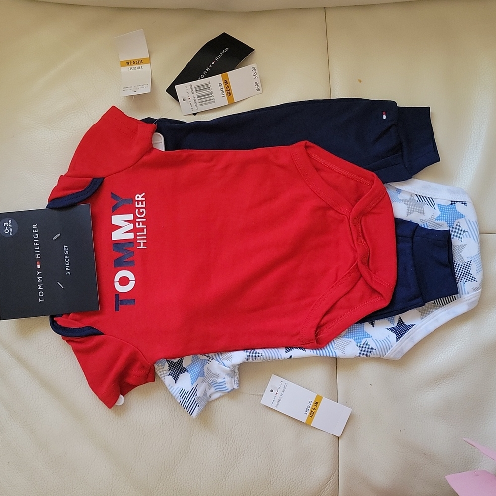 Tommy Hilfiger 0-3M Boy, 3 Piece Set